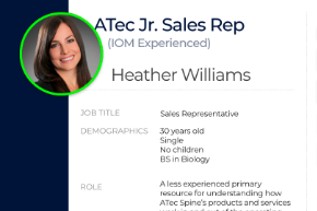 ATec Sr. Sales Representative Persona