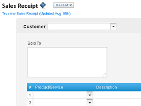 QuickBooks Online Process Payments Card Swipe Prototype
